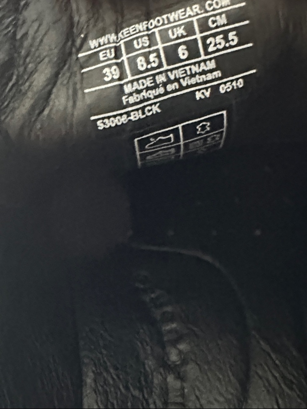 Keen Black Leather Lace-Up Shoe - Picture 7 of 8